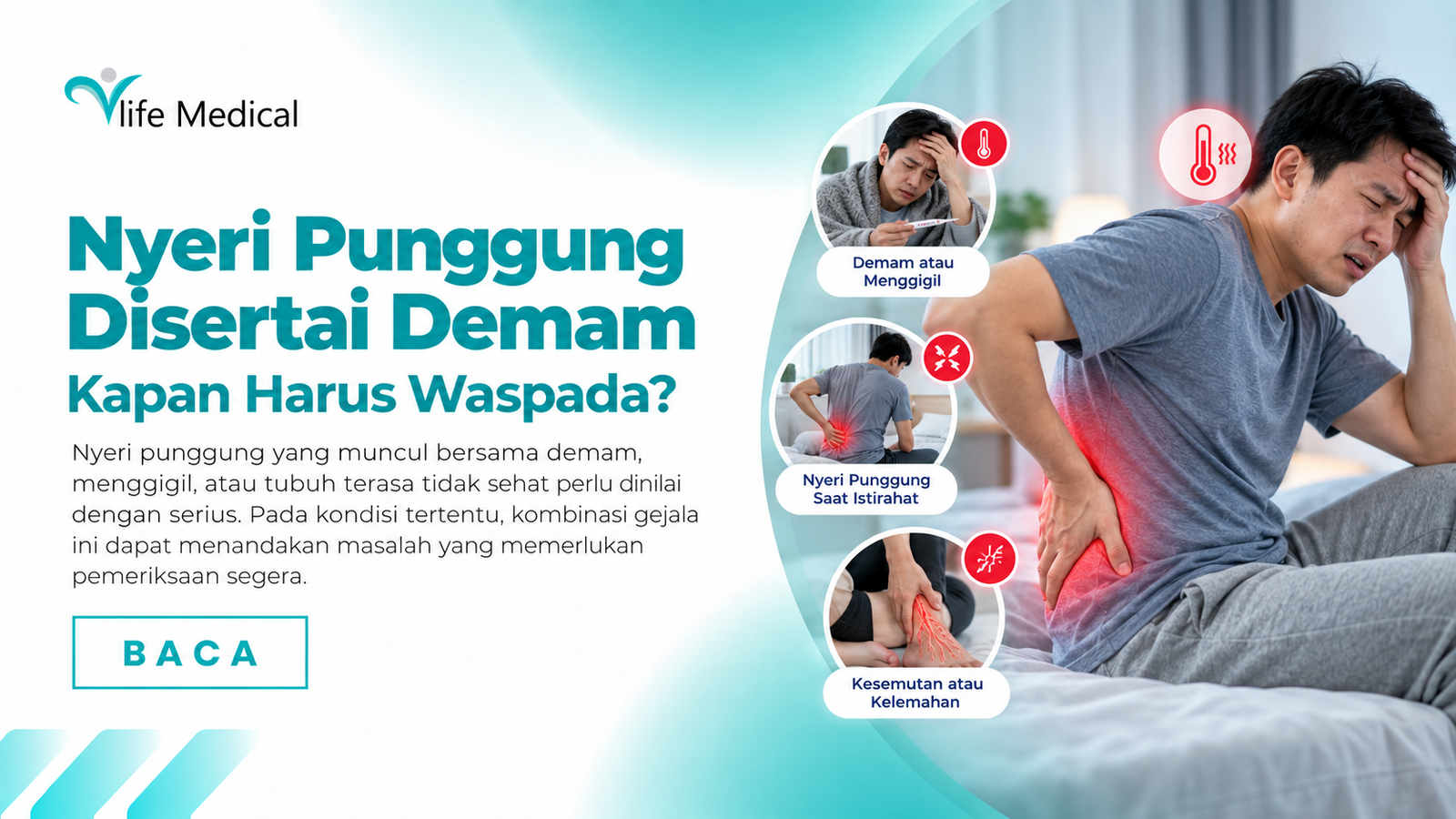 nyeri punggung demam