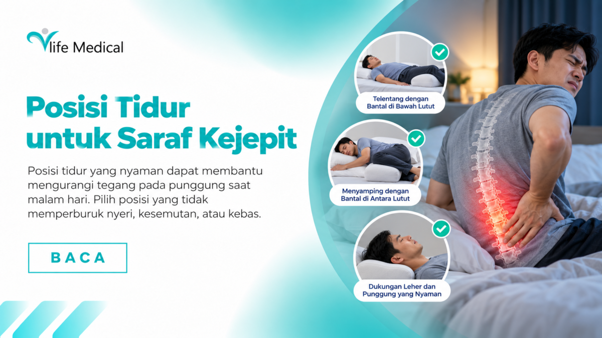 posisi tidur saraf kejepit